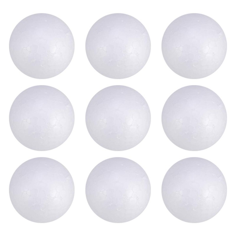 EXCEART 100 Pieces Polystyrene Balls White Solid Balls Craft 4