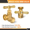 2-Pack HeSun Brass Garden Hose Faucet/Valve, 1/2" FIP Inlet x
