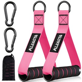 Aleaota Cable Machine Handles, Cable Attachments for Gym, Home Workout Equipment Machine Grip Attachments, Resistance Bands Handles for Weight Strength Trainer, Gym Heavy Duty Exercise Handle