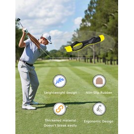 Golf Grip Trainer Attachment For Developing Correct Hand Positioning Habits -Right Hand (Yellow)