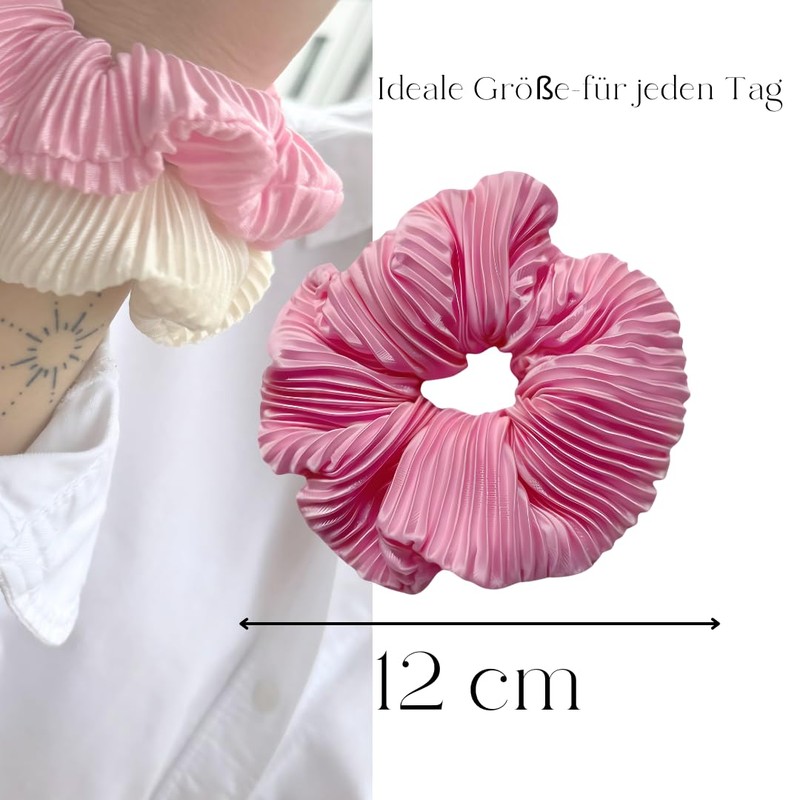 Satin Scrunchie Headband Set - 2 Pieces - 12cm Diameter