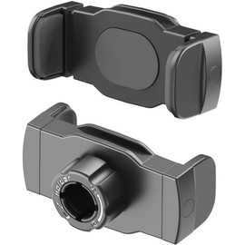 Juego de 2 soportes para teléfono con clip de montaje para rótula, conector de rótula de repuesto de 17 mm, cabeza de bola giratoria con tuerca fija para cargador inalámbrico de coche, abrazadera para teléfono celular, anillo de luz, soporte de manguera p