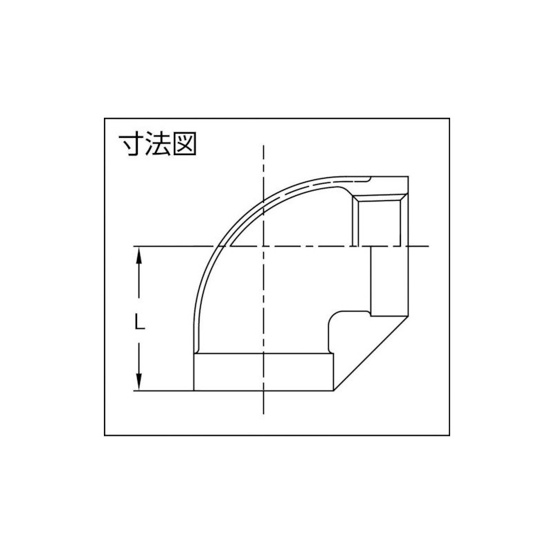 TRUSCO Threaded Pipe Fittings, SUS 90° Elbow, 20A, TLL20A