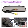4.3" TFT LCD Car Rear View Mirror Monitor Kit +