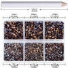 8000pcs Hotfix Rhinestones Flatback,Rhinestones for Crafts Clothes Mixed 6 Sizes,