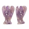 Faux Crystal Angel Figurine Carved Peace Healing Pocket Angel Statue