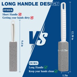 2 Pack Pumice Stone Toilet Bowl Cleaner with Long Handle