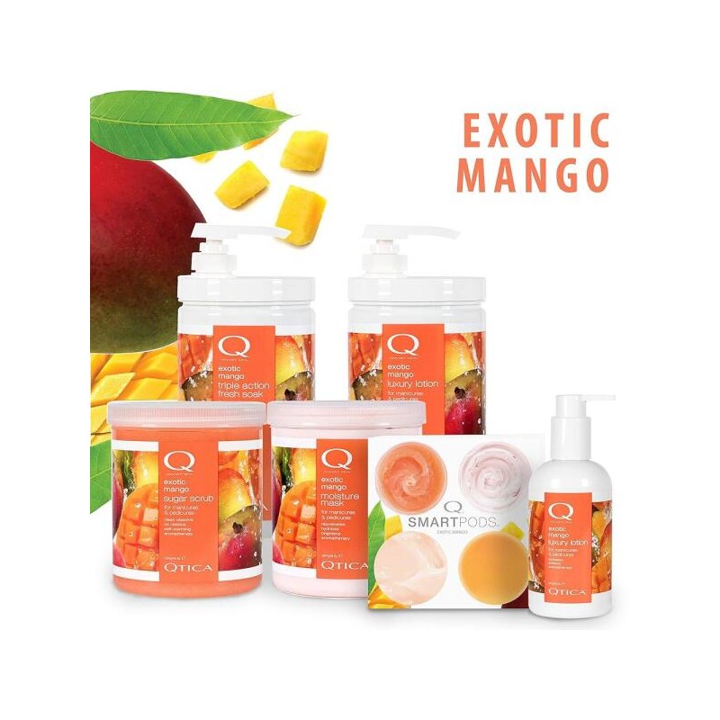 Qtica 스마트 스파 슈가 스크럽(엑소틱 망고, 7온스) Qtica Smart Spa
