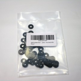 Ajile Large Plastic Washer Polymer Washer DIN9021 Insulating Polyamide PA Black for 4 mm M4 Metric Thread Screws - 50 Pieces - RLA104x50-FBA