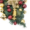 Christmas Inverted Tree Wreath Door Hanging Electroplated Ball Rattan Garland
