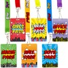 Fancy Land Bright Color Hall Pass Lanyards and School Passes