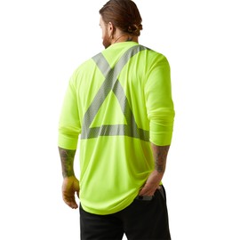 ARIAT Men's Rebar Hi-Vis ANSI T-Shirt, Hi Vis Yellow, Size Small