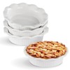 Aunt Shannon's Kitchen White Ceramic Mini Pie Pans - Set