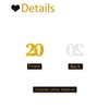 Gold Glitter 20 Confetti, Happy 20th Birthday Confetti, Number 20
