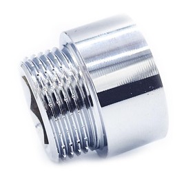 Invena 3/4" BSP (22mm) Pipe Thread Extension Female x Male Chrome Brass - 15mm long