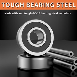 Ball Bearings, 20 Pcs 608 2RS Bearing Steel and Double Rubber Sealed, Small Ball Bearing for Electric Motor, Wheels, Home Appliances, 8 x 22 x 7 mm