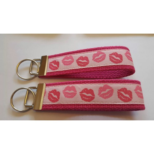 Lips, Kisses Lips Kisses 6" Key chain Key Fob Wrist