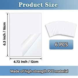 Vinyl Siding Repair Patch Kit, Vinyl Siding Repair Kit Self-Adhesive Vinyl Siding Patch Repair Tape PVC Vinyl Fence Patch Kit for House Vinyl Siding Cover Any Cracks Holes Blemishes - 6 Patches | Mecefeno
