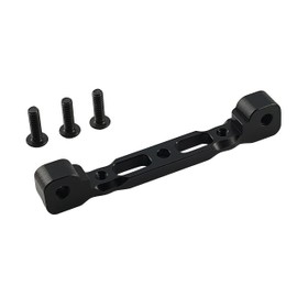 CNC Aluminum Front Upper Suspension Arm Rear Bulk Mount for 1/8 RC Cars, Compatible with ARRMA Kraton, Typhon, Senton, Talion, Replaces AR330379 (Black)