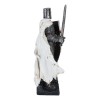 Templar White Cloak Medieval Crusader Swordsman Knight W/ Cross Shield
