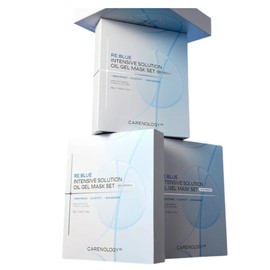 Carenology95 REBLUE Intensive Solution Oil Gel Mask Pack 5 Sheets  Mascarilla Facial Coreana Calmante e Hidratante, Con Niacinamida y Complejo...     