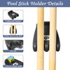Pool Cue Holder,2 Cue Portable Pool Stick Holder for Table,Portable
