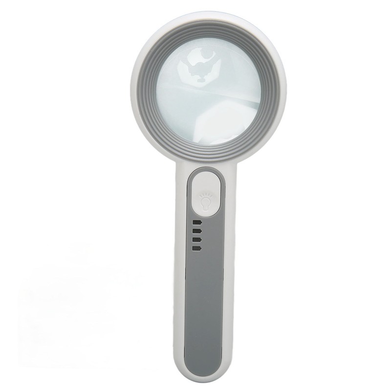 Handheld Magnifying Glass 5x Rechargeable Touch Control LED Light Handheld