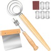 Bread Making Tools Set of 3, Danish Dough Whisk, Bench