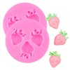 3D Strawberry Molds 1Pcs Fruit Shape Chocolate Mold Reusable Dessert