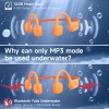 LOBKIN Bone Conduction Headphones Swimming IPX8 Waterproof Headset MP3 Mode