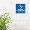 Signs ByLITA Square Absolutely No Indoor Smoking Thank You Sign(Black