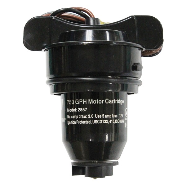 Johnson Pump 28572 Replacement Cartridge for 750 GPH Bilge Pump - Model No. 32702, Black