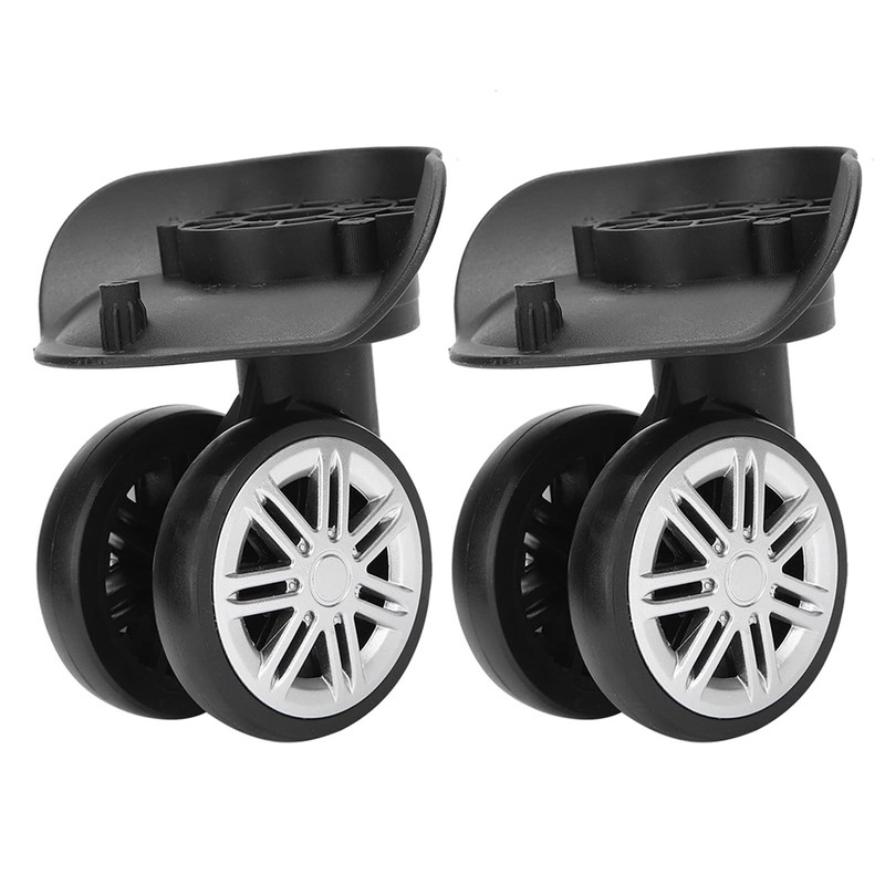 Luggage Wheels, 1Pair Swivel Suitcase Caster Wheels Outdoor Mute Double