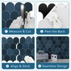 SUNWINGS 10-Sheet Fish Scale Peel and Stick Backsplash Tile, 11.4''