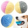 BPS 3pcs Dog Toys Rubber Ball Squeaky Sound Indestructible High
