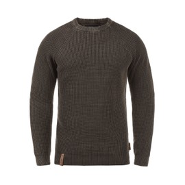Indicode Men’s Rockford Chunky Knit Pullover Jumper with Crew Neck - m