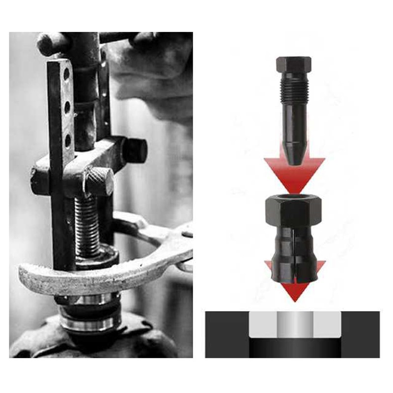 NIYATA 10 Pcs Set Bearing Puller, Wheel Bearing Removal Kit,