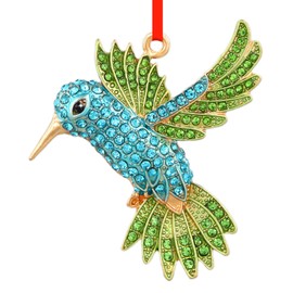 PETCEE Bird Christmas Tree Ornaments - Blue and Green Hummingbird Christmas Ornament Hummingbird Christmas Keepske Gifts for Women Friend Mother Wife Co Worker Daughter