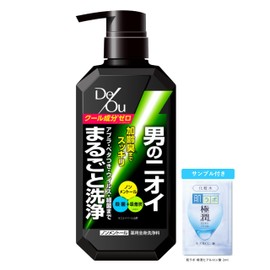 [Quasi-drug] De Oh Medicated Gel Cleanse, Non-Menthol, 18.3 fl oz (520 ml) (Body Soap, Adsorption Charcoal, Sterilizing Ingredient) + Skin Lab Lotion with Sample