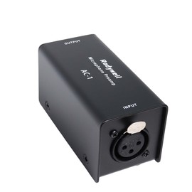 Rodyweil Microphone in Line Preamp Gain Booster for Dynamic and Ribbon Mic