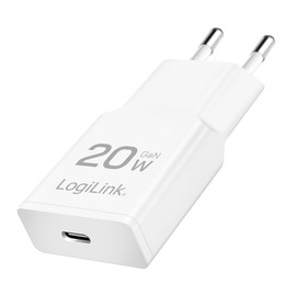LogiLink PA0345 USB-C GaN (Gallium Nitride) Charger (PD), 20 W