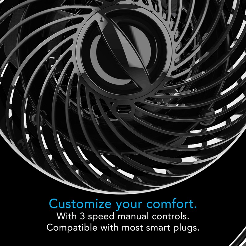 Vornado Pivot3 Clip Personal Air Circulator Fan with Multi-Surface Clip,