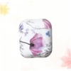 KONTONTY Portable TPU Earphone Case with Flower Pattern Dustproof and