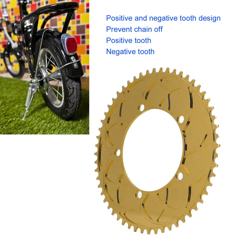BOLANY 130BCD Bike Chainring 56T Positive Negative Tooth Single Disc