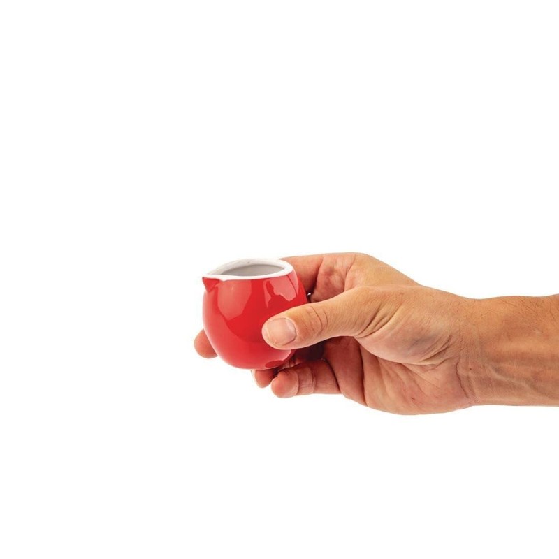 Olympia Cafe Milk Jug Red 70Ml 25Oz Restaurant Catering Tea