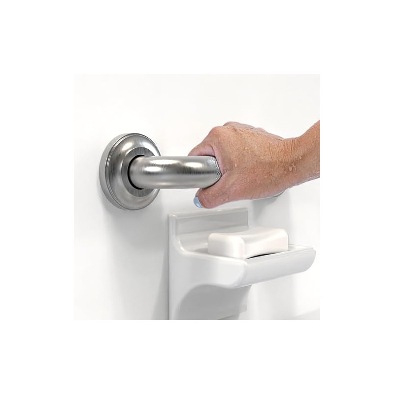 1-1/4" Knurled Grab Bar, ADA Compliant Bath Safety Shower Handrail,