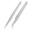 2 PCS Precision Tweezers set Upgraded Anti-Static Stainless Steel Heat