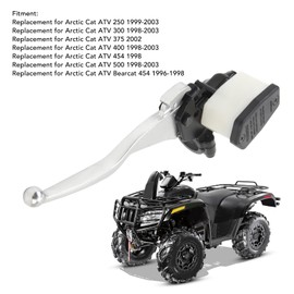 Front Left Brake Master Cylinder Replacement for Arctic Cat ATV 250 300 375 400, OE 0502 387, Improve Safety, Sturdy Material Left Handlebar Front Brake Master Cylinder