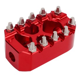 Shift Lever Foot Peg Motorcycle Gear Shifter Peg Red 360° Roating Anti Slip Shift Lever Foot Peg for Touring Street Chopper Bobber