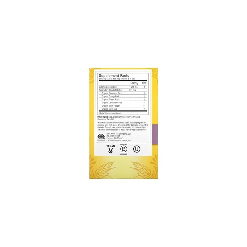 Organic Egyptian Licorice 16 tea bags by Yogi Tea